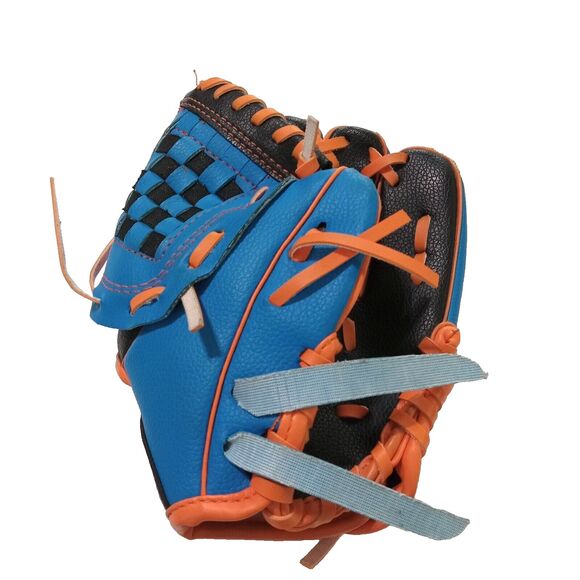 Dick's Youth Baseball Glove Blue Orange Goes on Left Hand / Right Hand Thrower - Picture 1 of 4
